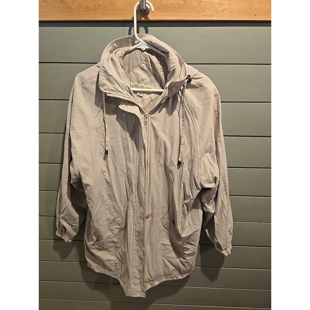 beige London Fog brand jacket Size Large